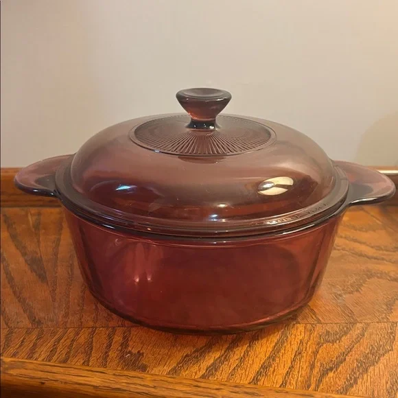 Vintage Pyrex / Corning Amethyst Purple Glass Casserole Bowl w/ Lid #1148 MCM - Picture 11 of 17